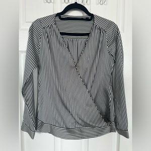 Black and white long sleeve top from GUESS.